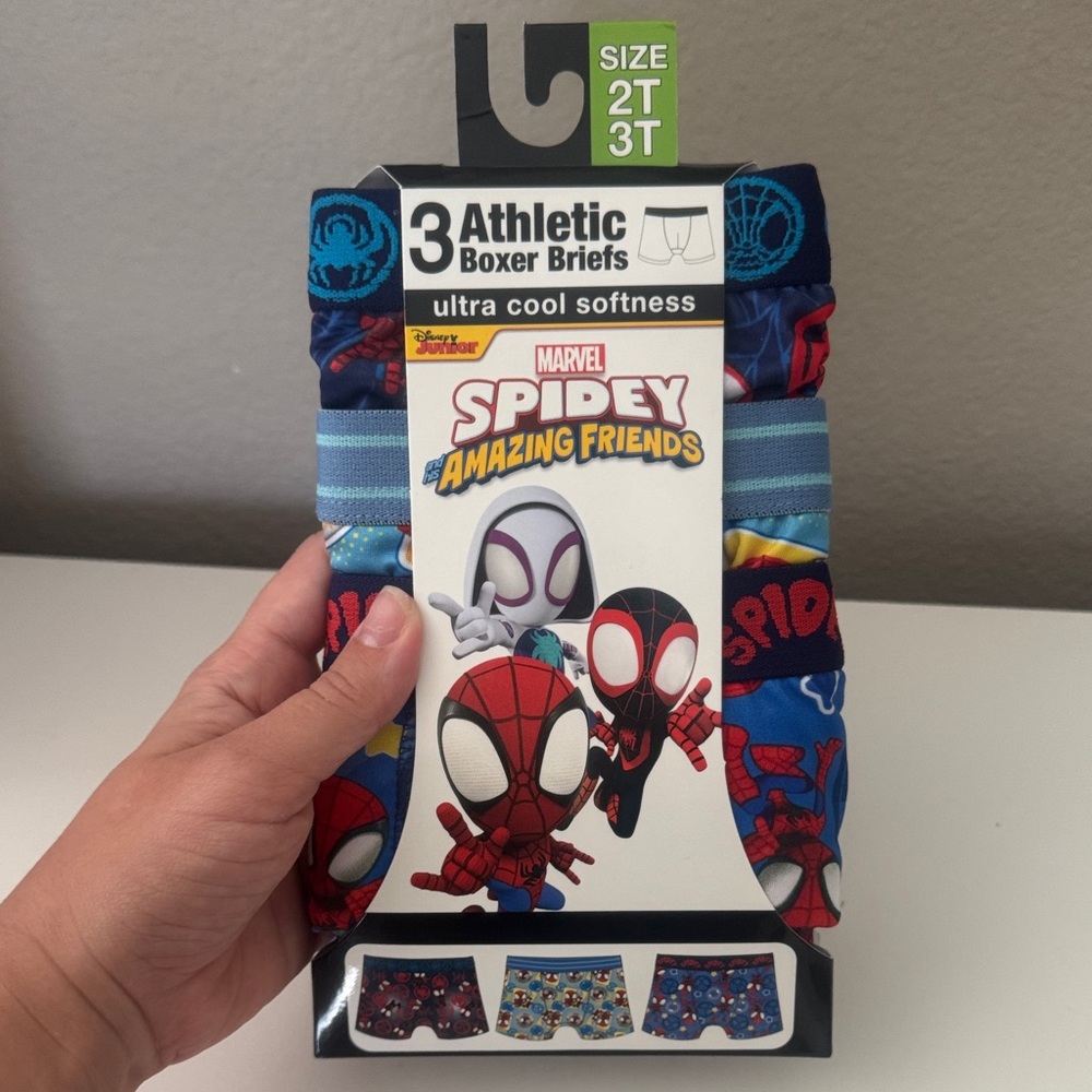 Spidey boxer briefs 2-3t